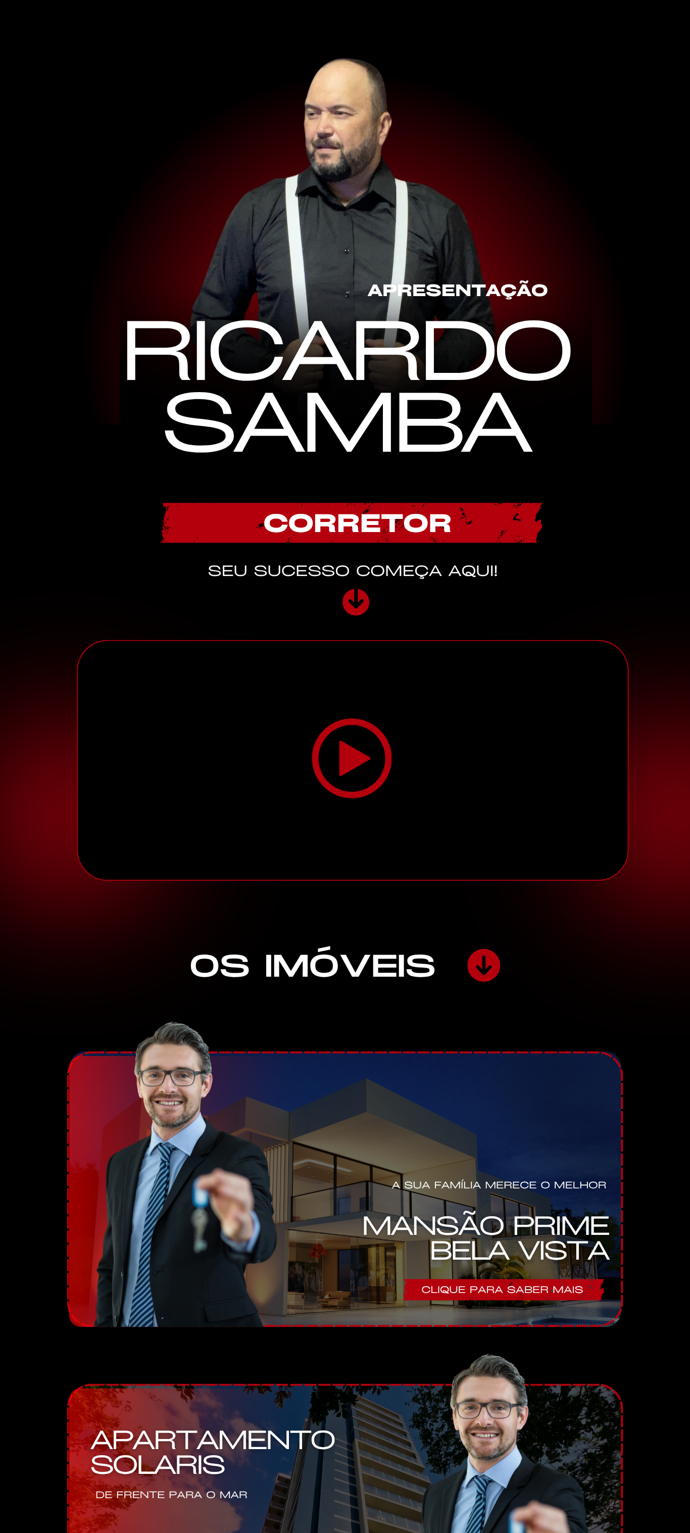 Mini site Corretor — Prime Box