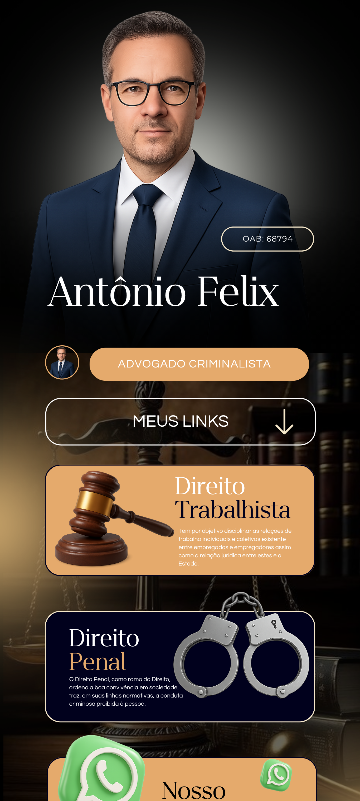 Mini site Advogado — Prime Box