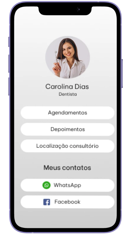 Bio do Instagram sem mini site profissional